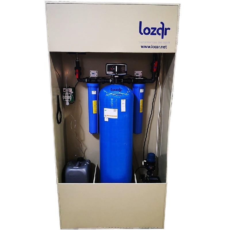 Depuradora compacta de agua de riego para uso sanitario en vivienda
